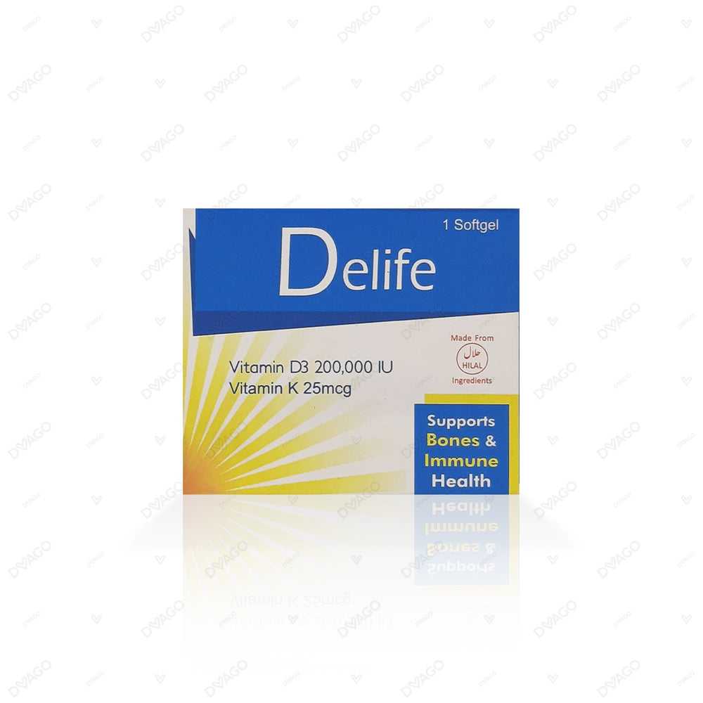 Delife Softgel Capsules 200000IU (1 Box = 1 Capsule)
