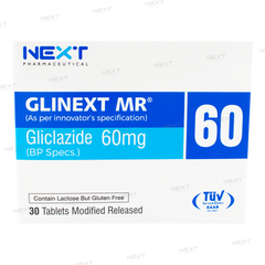 Glinext MR Tablets 60mg (1 Strip = 15 Tablets)