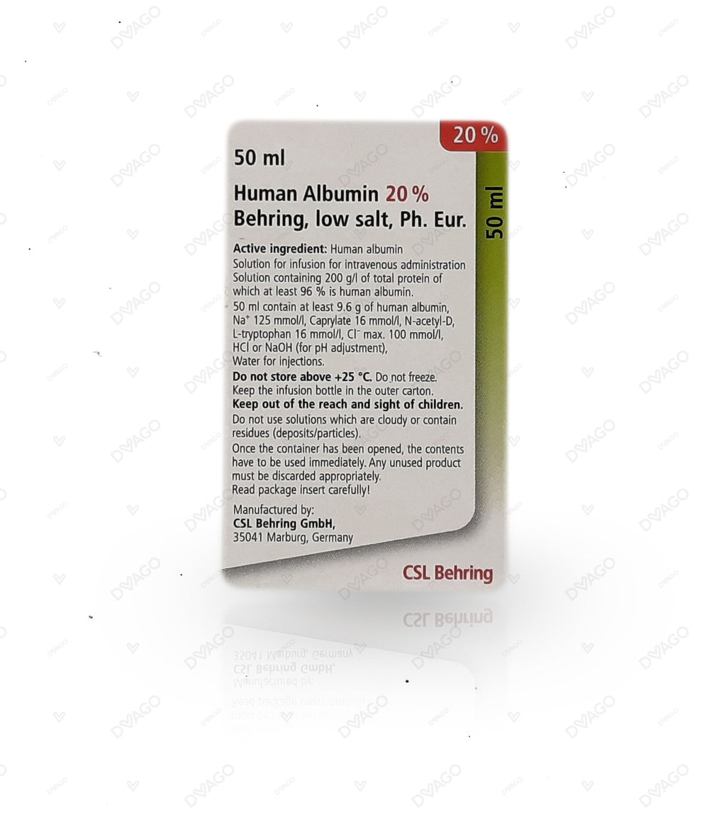 Human Albumin Suspension 20% 50ml