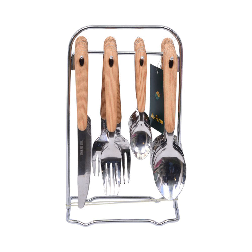 CUTLERY SET WOODEN 24 PC 013WB004 Default Title - MamasJan Crockery