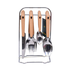 CUTLERY SET WOODEN 24 PC 013WB004 Default Title - MamasJan Crockery