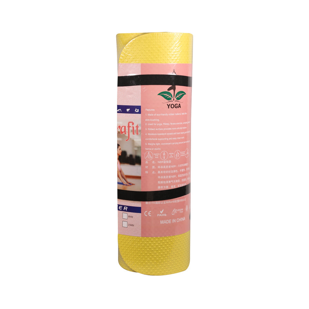 Yoga Mat 15-Mm Pc Yellow - MamasJan s
