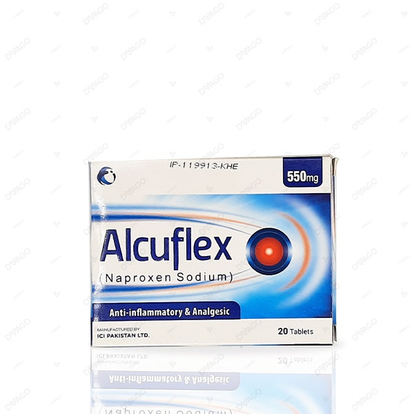Alcuflex Tablets 550mg (1 Box = 2 Strips) (1 Strip = 10 Tablets)