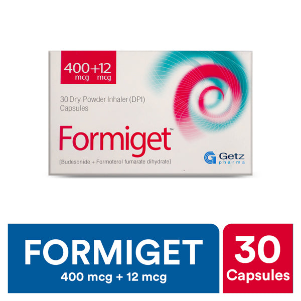 Formiget Capsules 400/12mcg (1 Box = 3 Strips) (1 Strip = 10 Capsules)