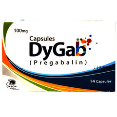 Dygab Capsules 100mg (1 Box = 1 Strip)(1 Strip = 14 Capsules)