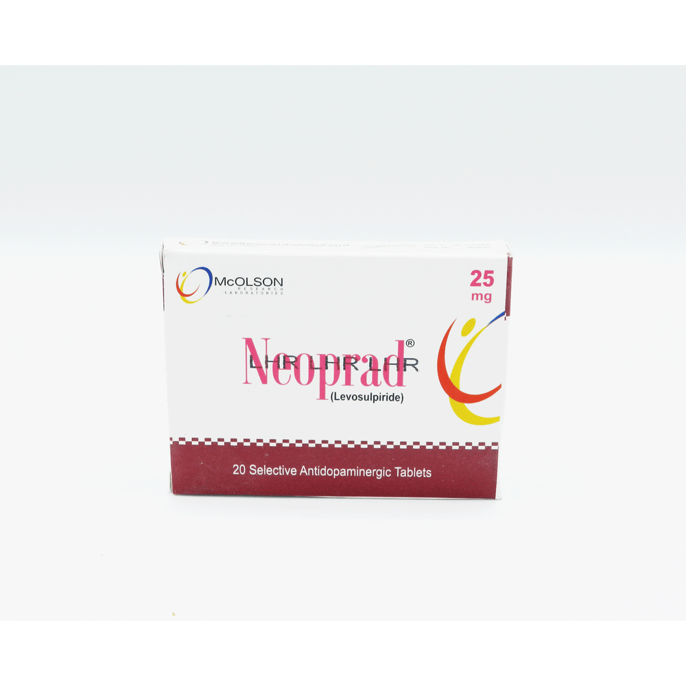 Neoprad Tablets 25mg (1 Box = 2 Strips) (1 Strip = 10 Tablets)