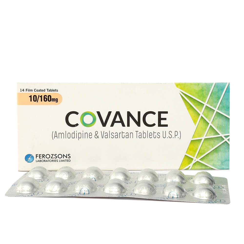 Covance Tablets 10mg/160mg (1 Box = 2 Strips) (1 Strip = 7 Tablets)