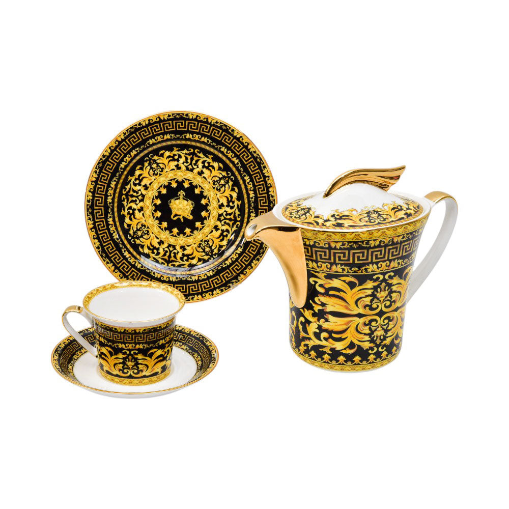 TEA SET 24PC ROYAL BISTRO 24-673B Default Title - MamasJan Crockery