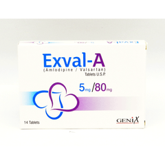 Exval-A Tablets 5mg/80mg (1 Box = 2 Strips) (1 Strip = 7 Tablets)