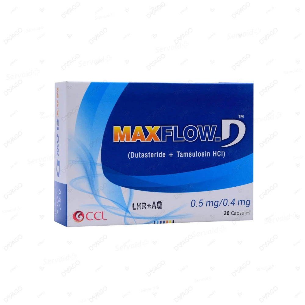 Maxflow-D Capsules 0.5mg/0.4mg (1 Box = 4 Strips) (1 Strip = 5 Capsules)