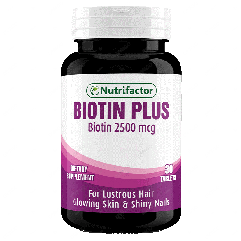 Nutrifactor Biotin Plus Tablets 2500mcg (1 Bottle = 30 Tablets)