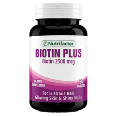 Nutrifactor Biotin Plus Tablets 2500mcg (1 Bottle = 30 Tablets)