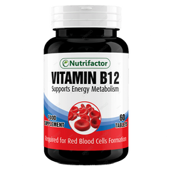 Nutrifactor Vitamin B12 Tablets (1 Bottle = 60 Tablets)