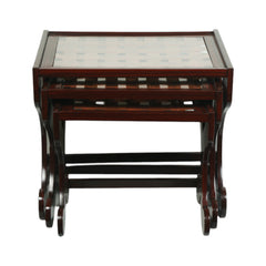 TABLE SET 3PC NET L-BROWN Default Title - MamasJan Household