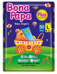 Bona Papa Plus Baby Diapers Large size 4 50Pcs