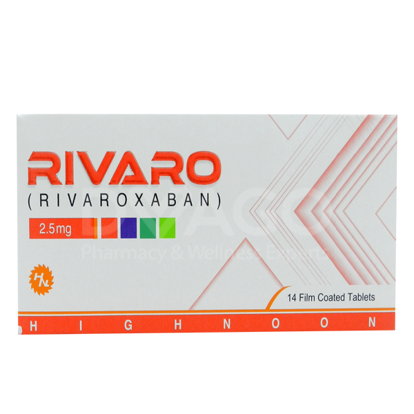 Rivaro Tablets 2.5mg (1 Box = 2 Strips) (1 Strip = 7 Tablets)