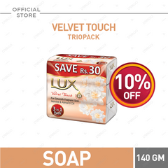 Lux Bar Velvglow Trio 140g (Pack of 3)