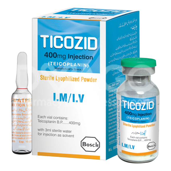 Ticozid Im/Iv Injection 400mg (1 Box = 1 Injection)