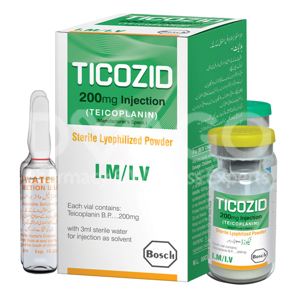 Ticozid Im/Iv Injection 200mg (1 Box = 1 Injection)