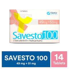 Savesto 100 Tablets 49mg+51mg (1 Strip = 7 Tablets)