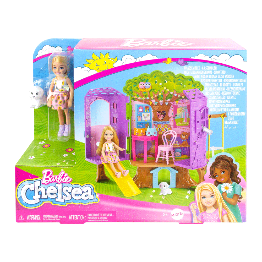 HPL70 BARBIE CHELSEA MINI DOLL WITH TREE HOUSE A.I Default Title - MamasJan Toys