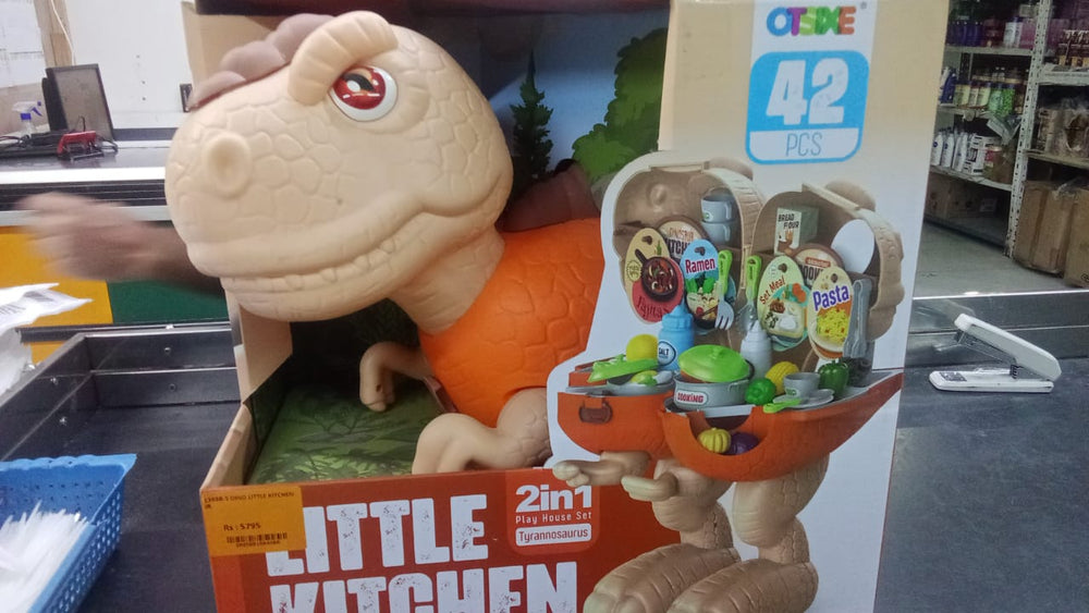 1368B-5 DINO LITTLE KITCHEN IR Default Title - MamasJan Toys