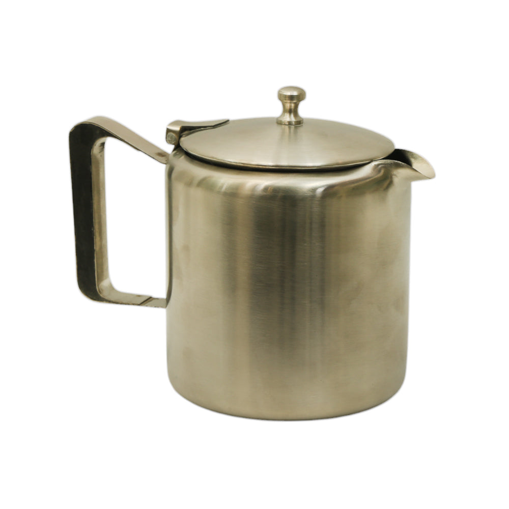 TEA POT STEEL 6 CUP DULL 4025 Default Title - MamasJan Crockery