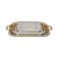 TRAY SET 3PC STEEL NAJIB NB2422 Default Title - MamasJan Crockery
