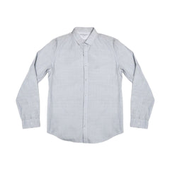 CK MEN CASUAL PRINTED SHIRT L/S 9467/110 WHT L L - MamasJan mens wear