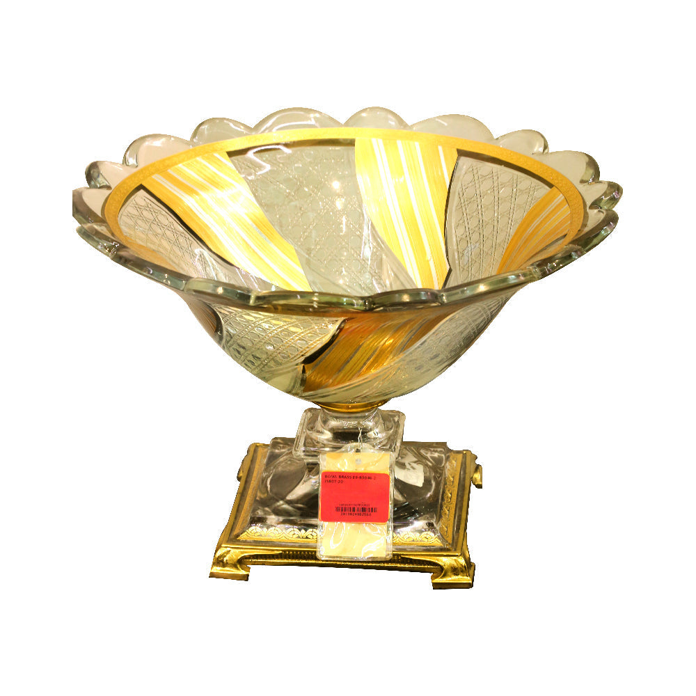 Bowl Brass E9-B3046-2 Jsb07-20 Default Title - MamasJan Decoration