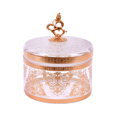 BOWL CANDY CRYSTAL BRASS FK7-J2076-1 J322-20 Default Title - MamasJan Decoration