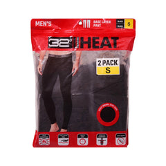 HEAT 32 WARMER TROUSER PACK OF 2 BLK-S-IR Default Title - MamasJan mens wear