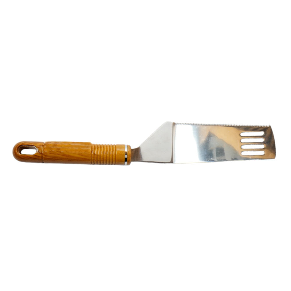 PIZZA CUTTER & LIFTER WOODEN HANDLE CC034W015 Default Title - MamasJan Crockery