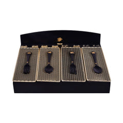 CUTLERY TRAY WOODEN METAL KD JN20-28-A Default Title - MamasJan Crockery