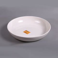 BOWL SERVING LARGE MOON PEARL WHITE Default Title - MamasJan Crockery