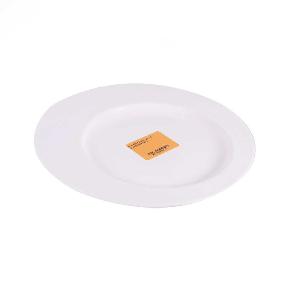 DISH PORCELAIN WHITE IR 11.5INCH G011 Default Title - MamasJan Crockery