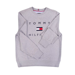 TH MEN L/S SWEAT SHIRT 78J2-282-030 GREY XL (MZ) XL - MamasJan mens wear