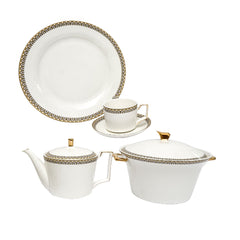 DINNER SET BONE CHINA 61PC DS007 Default Title - MamasJan Crockery