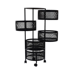 KITCHEN TROLLEY 5TIRE IR ROUND 7000009-5 Default Title - MamasJan Crockery
