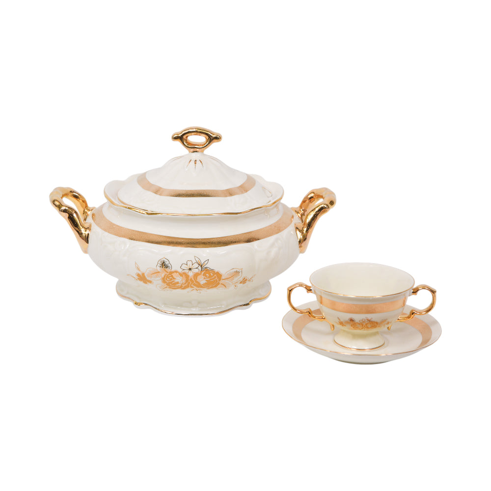 SOUP SET ROYAL BISTRO 20 PCS J1801-69A Default Title - MamasJan Crockery