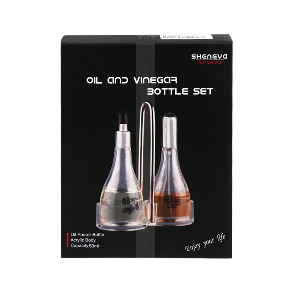OIL BOTTLE SET 2PC ACRYLIC SHENGYA IR F2340 Default Title - MamasJan Crockery