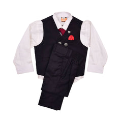 BOYS L/S 3PC SUIT WITH WAIST COAT 14 9911-15 MW-21 2-3 YEAR Default Title - MamasJan KidsWear