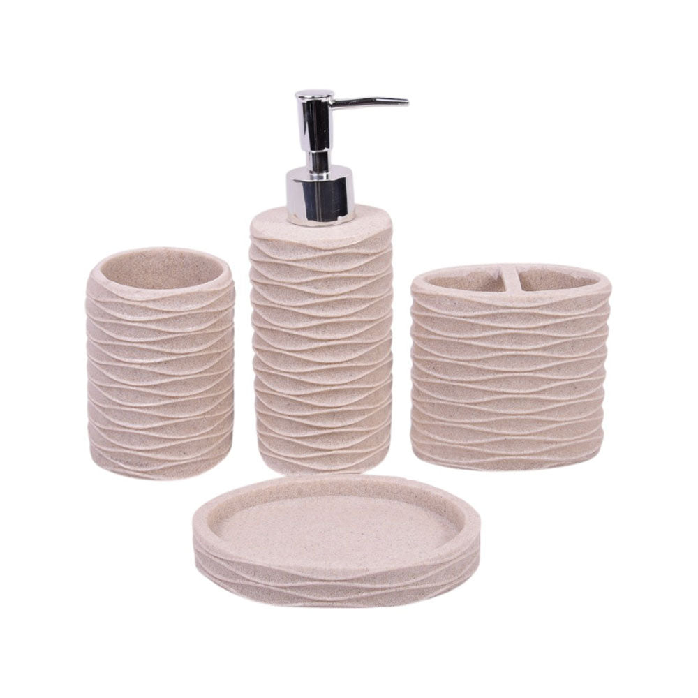 BATHROOM SET 4PC IR SMS-557 Default Title - MamasJan Decoration
