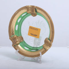 Ashtray Crystal Brass Ir H-P09-5007 Jsb01-A10 Default Title - MamasJan Decoration