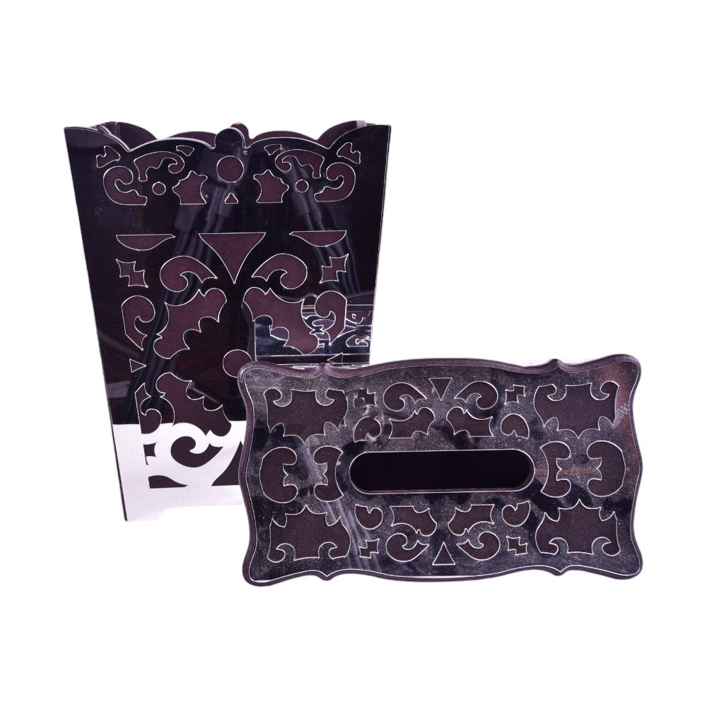 DUSTBIN & TISSUE BOX SET IR 2835-61 Default Title - MamasJan Decoration