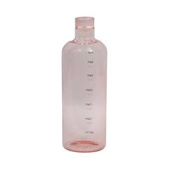 WATER BOTTLE GLASS 1000 ML TIME MARKER PINK 0738 Default Title - MamasJan Crockery