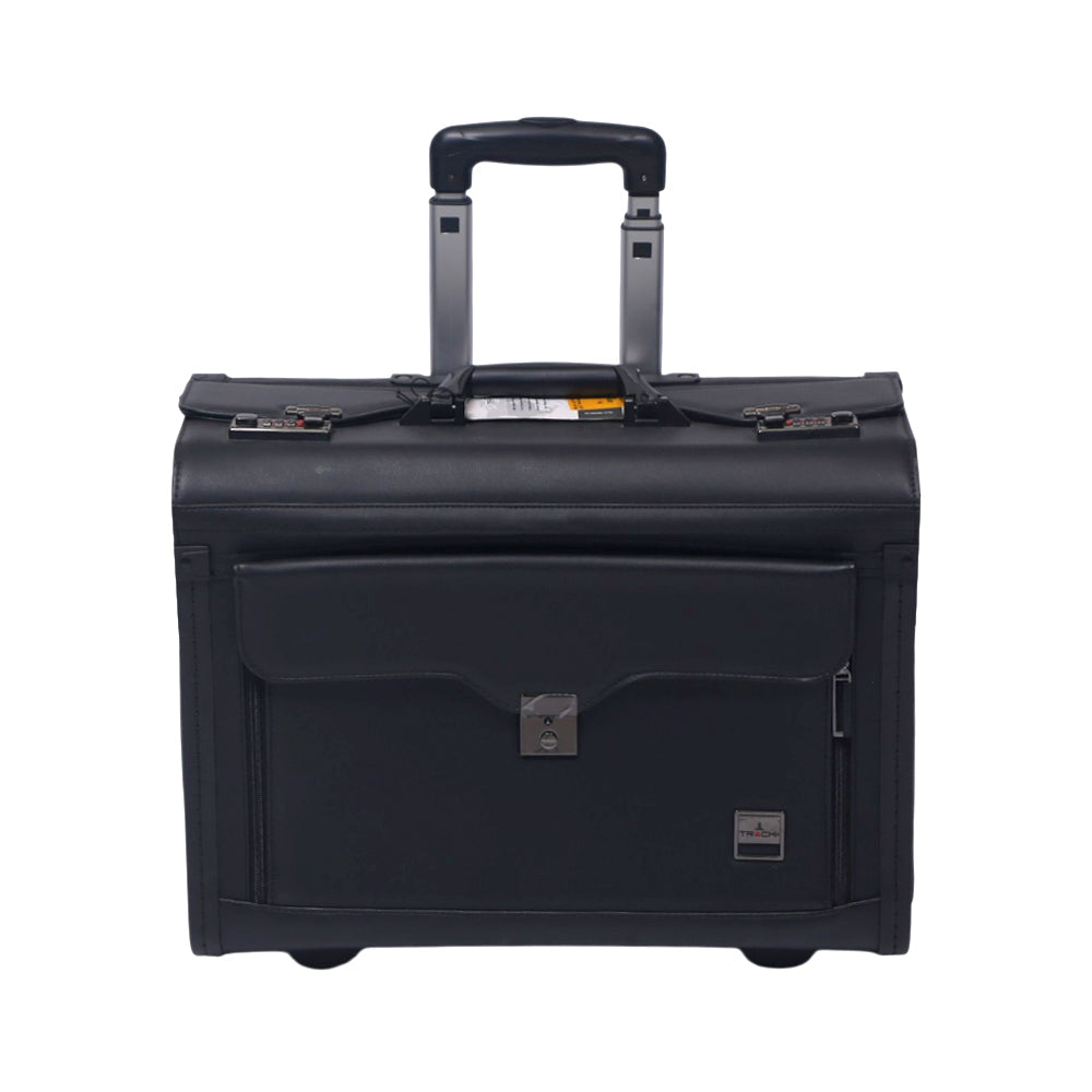 TRACK LEATHER PILOT CASE TK456110 Default Title - MamasJan Luggage