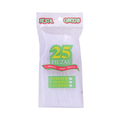 DISPOSIBLE WHITE FORK 25PC PACK IR D-27-28 Default Title - MamasJan Grocery Nonfood