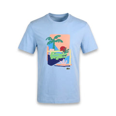 LAC MEN S/S R-N T-SHIRT HBP SKY L (IR) XL - MamasJan mens wear