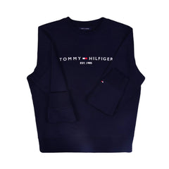 TH MEN L/S SWEAT SHIRT 78J6913-410 NVY L (IR) XL - MamasJan Mens wear sale